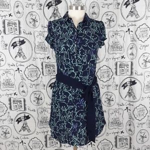 Maeve Franzisca Navy Bunny Dress 4 Sz
